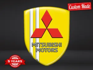 Mitsubishi Badge Silicone Auto Pro Max Chic Durevoli Design